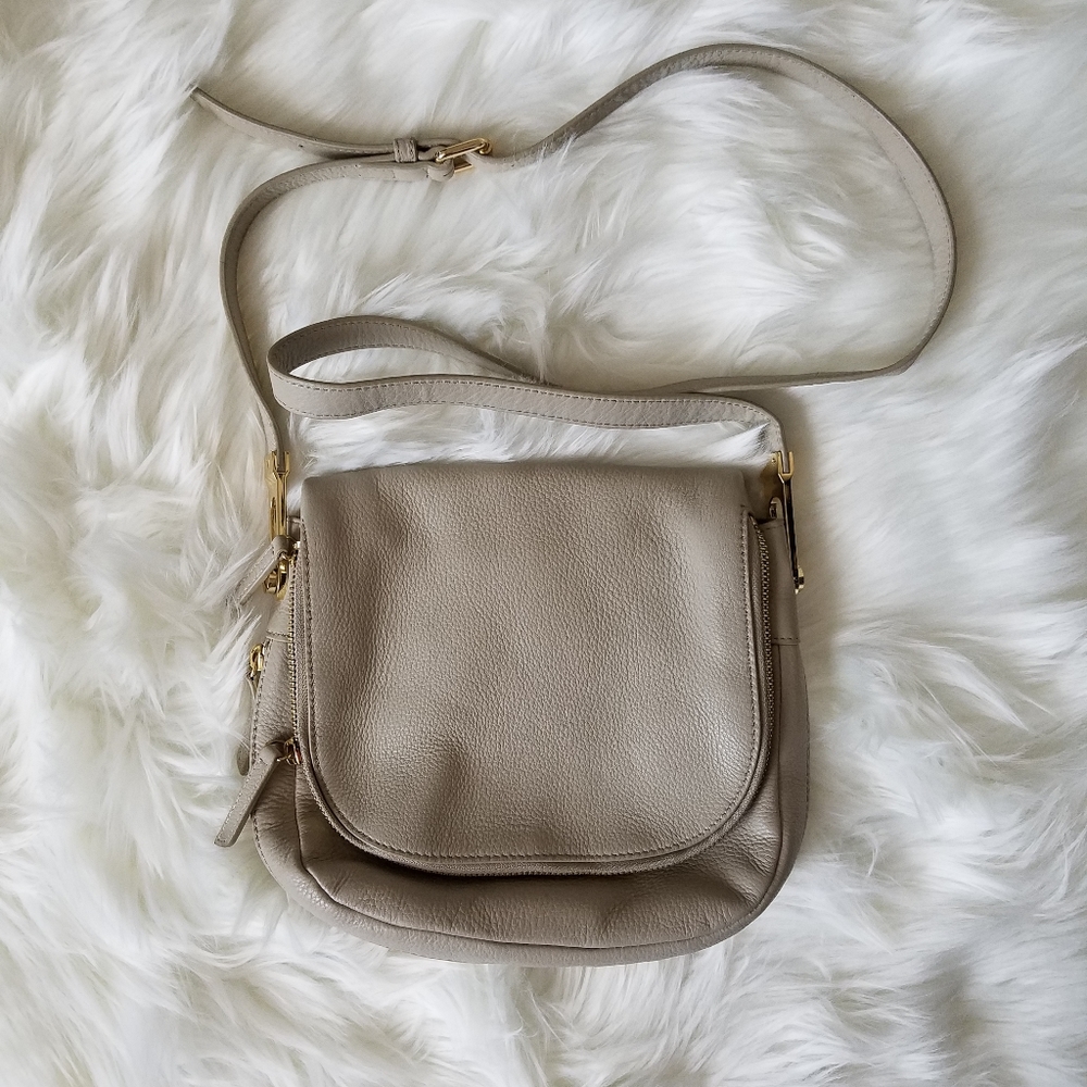 Vince Camuto Beautiful Sand Color Leather Handbag